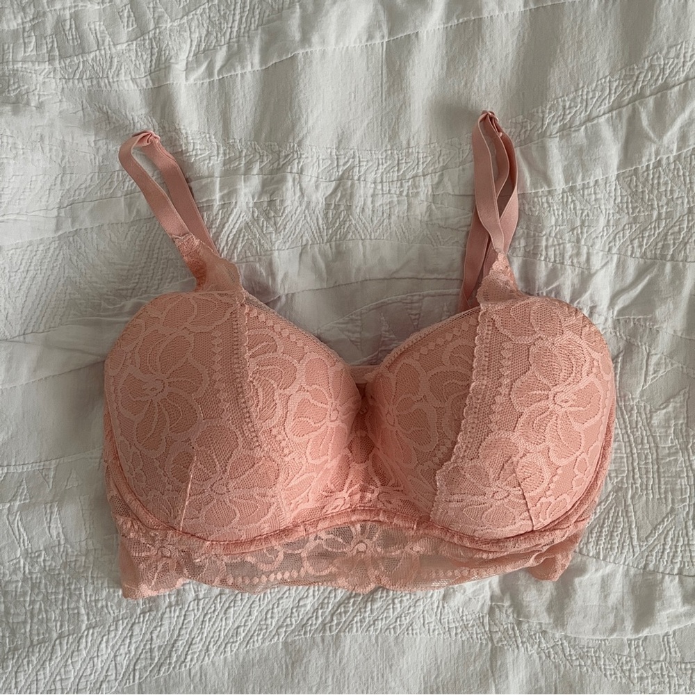 Victoria Secret PINK - padded lace bralette